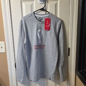 FIFA World Cup Qatar 2022 Gray Long Sleeve Sweatshirt